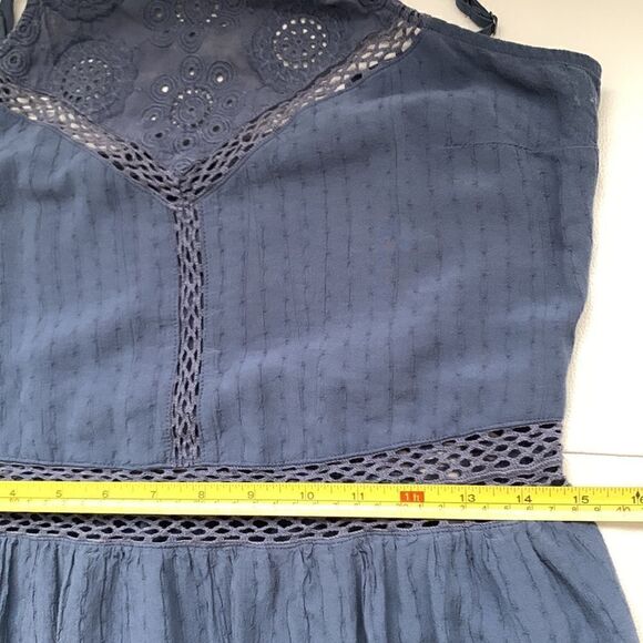 Abercrombie & Fitch Sleeveless Crochet Lace Viscose Mini Dress Size M - Picture 4 of 12